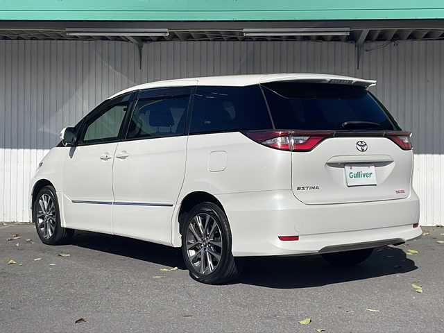 トヨタ エスティマ アエラス 道央・札幌 2016(平28)年 8.4万km ホワイトパールクリスタルシャイン ４WD/アルパイン9型ナビフルセグTV/アルパイン12型後席モニター/バックカメラ/ETC/ドライブレコーダー/両側パワースライドドア/純正18インチアルミ/社外アルミ冬タイヤ積込/スペアキー