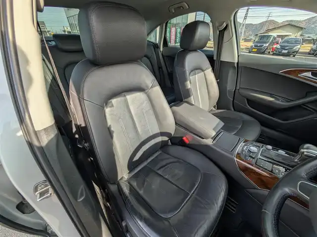 アウディ Ａ６ 2．8 FSI クワトロ 福井県 2014(平26)年 12万km アイスシルバーメタリック ４WD/純正ナビ/AM/FM/フルセグ/BT/CD/DVD/バックカメラ/クルーズコントロール/前後コーナーセンサー/アイドリングストップ/横滑り防止装置/盗難防止装置/前席パワーシート/シートメモリー/前席シートヒーター/ビルトインETC/本革シート/電動トランクリッド/キセノンヘッドライト/Rフォグ/スタッドレスタイヤ積込/スマートキー