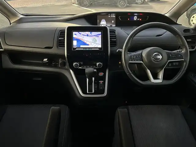 日産 セレナ ハイウェイスター プロパイロットED 島根県 2017(平29)年 4.3万km ブリリアントホワイトパール 登録時走行距離 42896Km/保証書/取扱説明書/社外SDナビ（Pioneer）/フルセグTV/プロパイロット/追従型クルーズコントロール/8人乗り/両側パワースライドドア/バックカメラ/LEDヘッドライト/ウィンカーミラー/電動格納ミラー/アイドリングストップ/プッシュスタート/スマートキー/フォグライト/ETC/16インチ純正アルミホイール