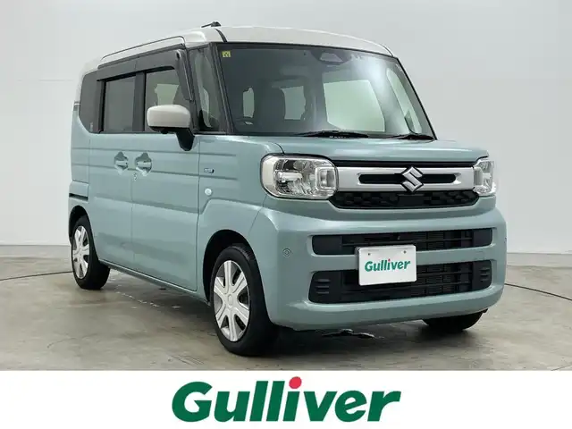 スズキ スペーシア HYBRID X 岡山県 2023(令5)年 1.6万km オフブルーメタリック/ソフトベージュメタリック 純正９インチナビ/【Bluetooth/フルセグTV/Carplay/USB接続】/全方位モニター/前席シートヒーター/両側パワースライドドア/衝突軽減ブレーキ/追従型クルーズコントロール/ビルトインＥＴＣ２．０/ＬＥＤヘッドライト/オートハイビーム/コーナーセンサー（前後）/社外ドライブレコーダー（前）/ドアバイザー/リアサーキュレーター/純正フロアマット/スマートキー×2/新車保証書/取扱説明書