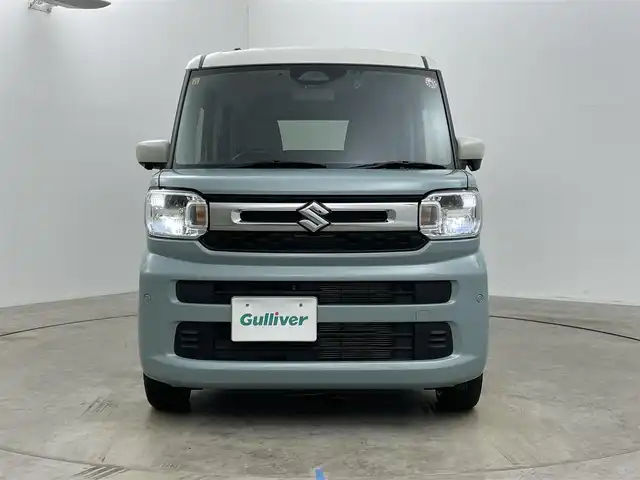 スズキ スペーシア HYBRID X 岡山県 2023(令5)年 1.6万km オフブルーメタリック/ソフトベージュメタリック 純正９インチナビ/【Bluetooth/フルセグTV/Carplay/USB接続】/全方位モニター/前席シートヒーター/両側パワースライドドア/衝突軽減ブレーキ/追従型クルーズコントロール/ビルトインＥＴＣ２．０/ＬＥＤヘッドライト/オートハイビーム/コーナーセンサー（前後）/社外ドライブレコーダー（前）/ドアバイザー/リアサーキュレーター/純正フロアマット/スマートキー×2/新車保証書/取扱説明書