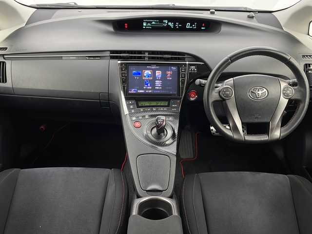 トヨタ プリウス S ツーリングセレ G’s 宮城県 2014(平26)年 5.8万km ホワイトパールクリスタルシャイン WedSport18インチAW/ALPINE9型ナビ　　/・CD.DVD.SD.BT/フルセグTV/バックカメラ/クルーズコントロール/HIDへッドライト　/フォグランプ/ステアリングスイッチ　/ビルドインETC/プッシュスタート/スマートキー/アイドリングストップ/横滑り防止装置/純正フロアマット　/純正ドアバイザー　/電動格納ミラー