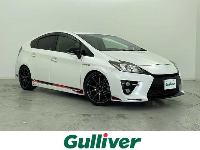 トヨタ プリウス S ツーリングセレ G’s 宮城県 2014(平26)年 5.8万km ホワイトパールクリスタルシャイン WedSport18インチAW/ALPINE9型ナビ　　/・CD.DVD.SD.BT/フルセグTV/バックカメラ/クルーズコントロール/HIDへッドライト　/フォグランプ/ステアリングスイッチ　/ビルドインETC/プッシュスタート/スマートキー/アイドリングストップ/横滑り防止装置/純正フロアマット　/純正ドアバイザー　/電動格納ミラー