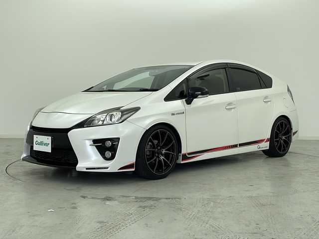 トヨタ プリウス S ツーリングセレ G’s 宮城県 2014(平26)年 5.8万km ホワイトパールクリスタルシャイン WedSport18インチAW/ALPINE9型ナビ　　/・CD.DVD.SD.BT/フルセグTV/バックカメラ/クルーズコントロール/HIDへッドライト　/フォグランプ/ステアリングスイッチ　/ビルドインETC/プッシュスタート/スマートキー/アイドリングストップ/横滑り防止装置/純正フロアマット　/純正ドアバイザー　/電動格納ミラー