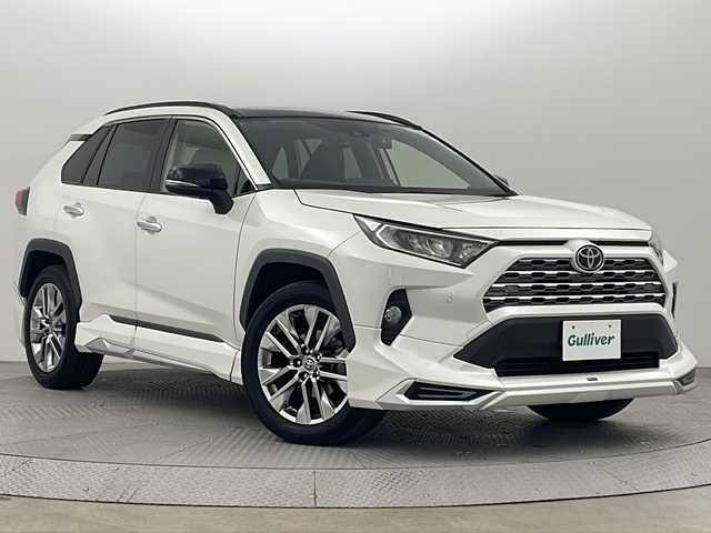 トヨタ ＲＡＶ４ G Zパッケージ 新潟県 2020(令2)年 6.1万km ホワイトパールクリスタルシャイン 4WD/トヨタセーフティーセンス/サンルーフ/モデリスタ/純正9インチナビ/　　フルセグ/CD/HDMI/BT/バックカメラ/パワーバックドア/レーダークルーズコントロール/LEDオートライト/オートマチックハイビーム/Fフォグ/レザーシート/シートヒーター/パワーシート/シートメモリー/純正19インチアルミホイール/ステアリングスイッチ/ブラインドスポットモニター/ステリングヒーター/デジタルインナーミラー/スマートキー/ビルトインETC2.0