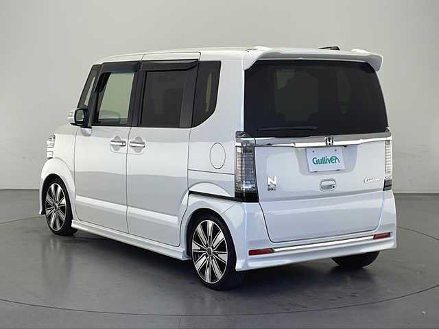 ホンダ Ｎ ＢＯＸ 長野県 2017(平29)年 6.6万km プレミアムホワイトパールⅡ 社外ナビ（AM/FM/TV/CD/BT)/ターボ車/ローダウン/純正サスペンション/テレビキャンセラー/エンジンスターター/純正アルミホイール×４/ビルトインETC/クルーズコントロール/両側パワースライドドア/パドルシフト/オートライト/スペアキー×１/LEDヘッドライト/LEDルームランプ/スマートキー/プッシュスタート/バックカメラ/ステアリングスイッチ