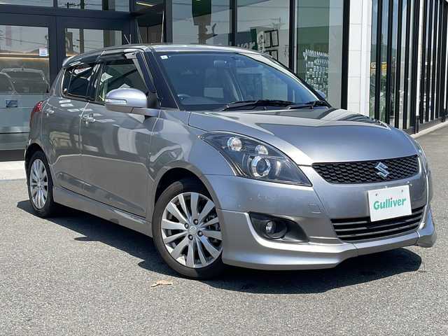 スズキ スイフト RS 兵庫県 2013(平25)年 7.2万km プレミアムシルバーメタリック 社外SDナビ/・BT/・CD/・AM/FM/・フルセグ/・USB/衝突軽減/純正アルミホイール/純正フロアマット/パドルシフト/オートライト/ビルトインETC/クルーズコントロール