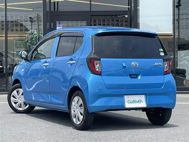 ダイハツ ミラ イース X SAⅢ 茨城県 2017(平29)年 3.9万km スプラッシュブルーM 純正ナビ/【iPod・USB・SD・ＣＤ・ＤＶＤ・ＴＶ・ラジオ・ＢＴ】/Ｂカメラ/アイドリングストップ/前後コーナーセンサー/オートハイビーム/LEDライト/ヘッドライトレベライザー/横滑り防止装置/レーンキープアシスト/衝突被害軽減システム/純正フロアマット/純正ホイールカバー