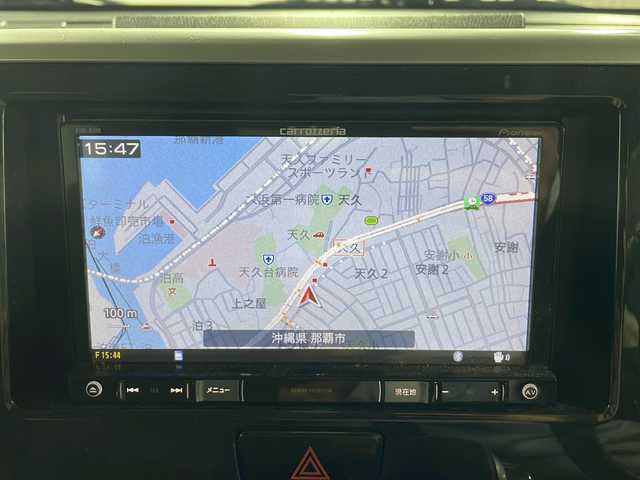三菱 ｅＫスペース カスタムG 沖縄県 2015(平27)年 13.8万km パープリッシュネイビーパール 禁煙車/社外ナビ/ＣＤ　ＤＶＤ/フルセグＴＶ　/Ｂｌｕｅｔｏｏｔｈ/フルセグＴＶ/バックカメラ/両側パワースライド/純正アルミ/純正フロアマット/スマートキー/プッシュスタート/フォグ/ウインカーミラー