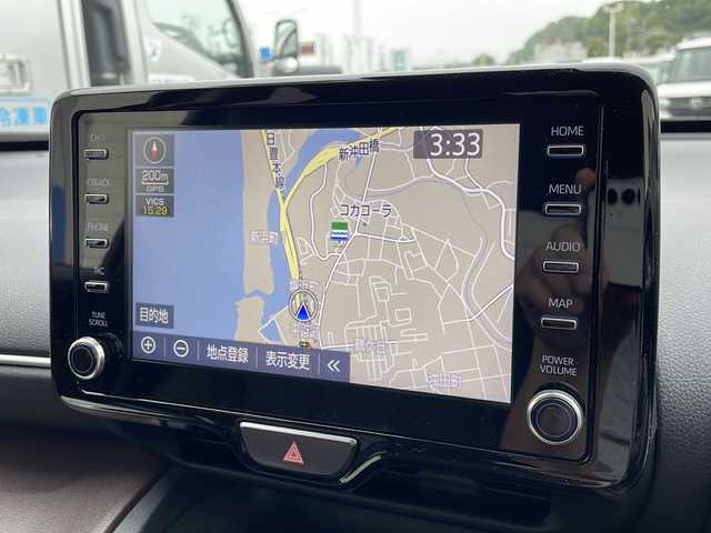トヨタ ヤリスクロス ハイブリッド Z 宮崎県 2021(令3)年 5.7万km ブラックマイカ 純正ナビ/　AM/FM/フルセグTV/BT/パワーバックドア/純正マット/前列シートヒーター/運転席パワーシート/ステアリングスイッチ/USBポート/2.1AUSBポート/社外エアロ　モデリスタ/前後ドライブレコーダー