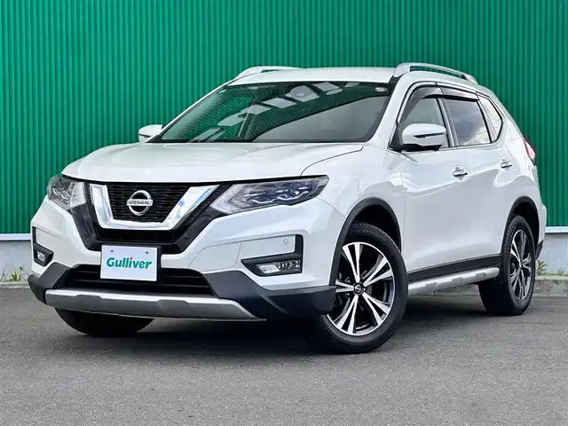 日産 エクストレイル 20X 宮城県 2017(平29)年 3.5万km ブリリアントホワイトパール プロパイロットセット/・プロパイロット/・インテリジェントLI（車線逸脱防止支援システム）/・BSW（後側方車両検知警報）/・RCTA（後退時車両検知警報）/・電動パーキングブレーキ/・オートブレーキホールド/・インテリジェントオートライト/・ハイビームアシスト/インテリジェントアラウンドビューモニター/+インテリジェントルームミラー/全席クイックコンフォートヒーター付シート+PTC素子ヒーター/LEDヘッドランプ&フォグランプ/+インテリジェントオートライトシステム+ルーフレール/＝＝＝/エマージェンシーブレーキ/車線逸脱警報/コーナーセンサー/純正9インチナビ（MM517D-L）/・CD/DVD/・Bluetooth/・フルセグTV/ビルトインETC/ドライブレコーダー/電動リアゲート/革巻きステアリング/ステアリングスイッチ/スマートキー＆プッシュスタート/電動格納ミラー/純正18インチAW/純正フロアマット/純正ドアバイザー/Wエアバッグ