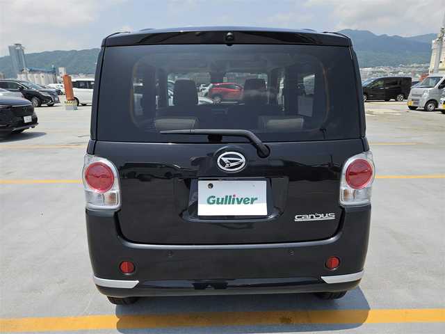 ダイハツ ムーヴ キャンバス G メイクアップ SA Ⅲ 富山県 2018(平30)年 2.9万km ブラックマイカメタリック 〇社外ナビ/〇フルセグTV/〇バックカメラ/〇パノラマモニター/〇パワースライドドア（両側）/〇ETC/〇スマートアシスト3/・衝突回避支援ブレーキ機能/・衝突警報機能/。車線逸脱警報機能/・誤発進抑制制御機能/・先行車発進お知らせ機能/・オートハイビーム/〇LEDヘッドランプ/〇オートライト/〇オートエアコン/〇純正14インチフルホイールキャップ/〇シートヒーター/〇キーフリーシステム/〇禁煙車