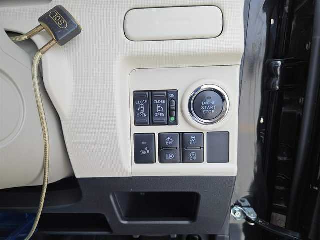 ダイハツ ムーヴ キャンバス G メイクアップ SA Ⅲ 富山県 2018(平30)年 2.9万km ブラックマイカメタリック 〇社外ナビ/〇フルセグTV/〇バックカメラ/〇パノラマモニター/〇パワースライドドア（両側）/〇ETC/〇スマートアシスト3/・衝突回避支援ブレーキ機能/・衝突警報機能/。車線逸脱警報機能/・誤発進抑制制御機能/・先行車発進お知らせ機能/・オートハイビーム/〇LEDヘッドランプ/〇オートライト/〇オートエアコン/〇純正14インチフルホイールキャップ/〇シートヒーター/〇キーフリーシステム/〇禁煙車