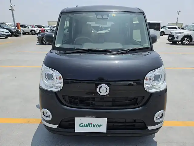 ダイハツ ムーヴ キャンバス G メイクアップ SA Ⅲ 富山県 2018(平30)年 2.9万km ブラックマイカメタリック 〇社外ナビ/〇フルセグTV/〇バックカメラ/〇パノラマモニター/〇パワースライドドア（両側）/〇ETC/〇スマートアシスト3/・衝突回避支援ブレーキ機能/・衝突警報機能/。車線逸脱警報機能/・誤発進抑制制御機能/・先行車発進お知らせ機能/・オートハイビーム/〇LEDヘッドランプ/〇オートライト/〇オートエアコン/〇純正14インチフルホイールキャップ/〇シートヒーター/〇キーフリーシステム/〇禁煙車