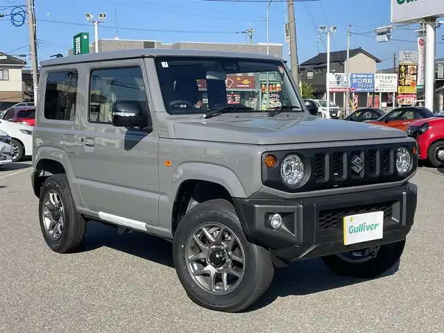 スズキ ジムニー XC 石川県 2025(令7)年 0.1千km ミディアムグレー 届出済未使用車/LEDヘッドライト/純正アルミホイール/スマートキー/プッシュスタート/電動ミラー/シートヒーター/スズキセーフティ/クルーズコントロール/保証書