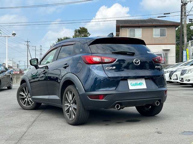 マツダ ＣＸ－３ XD ツーリング 静岡県 2015(平27)年 5.3万km ディープクリスタルブルーマイカ ●純正ナビ/（フルセグ/CD/DVD/AUX/Bluetooth）/●バックモニター/●クルーズコントロール/●衝突軽減ブレーキ/●LED/●オートライト/●革巻きステアリング/●ステアリングスイッチ/●パドルシフト/●電動格納ウインカーミラー/●ETC/●ブラインドスポットモニター/●純正フロアマット/●ドアバイザー/●前後ドライブレコーダー/●BOSEスピーカー/●プッシュスタート/●スマートキ-/●純正18インチアルミホイール/●W+サイド+カーテンSRS+ABS