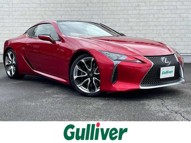 レクサス ＬＣ 500 Lパッケージ 群馬県 2020(令2)年 1.8万km ラディアントレッドコントラストレイヤリング 純正ＳＤナビ　/サンルーフ　/ＢＳＭ　/ＲＣＴＡ　/ＬＳＳ＋　/Ｍｉｒａｃａｓｔ　/ステアリングヒーター　/ナノイー　/シートセットポジションメモリー　/電動格納ミラー　/前席パワーシート　/前席エアシート　/スポーツモード/Bluetooth/パドルシフト/前後ドラレコ/ビルトインETC2.0/純正マット/LEDヘッドライト/AHB/オートライト/レーンキープアシスト/レーダークルーズコントロール/電動リアゲート/本革シート/衝突被害軽減システム