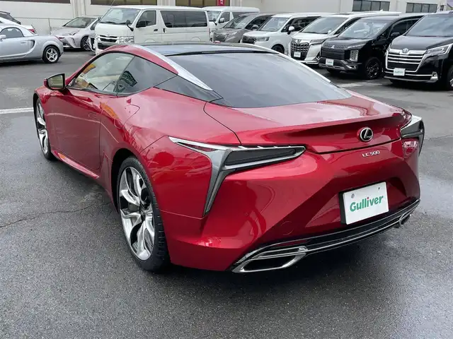 レクサス ＬＣ 500 Lパッケージ 群馬県 2020(令2)年 1.8万km ラディアントレッドコントラストレイヤリング 純正ＳＤナビ　/サンルーフ　/ＢＳＭ　/ＲＣＴＡ　/ＬＳＳ＋　/Ｍｉｒａｃａｓｔ　/ステアリングヒーター　/ナノイー　/シートセットポジションメモリー　/電動格納ミラー　/前席パワーシート　/前席エアシート　/スポーツモード/Bluetooth/パドルシフト/前後ドラレコ/ビルトインETC2.0/純正マット/LEDヘッドライト/AHB/オートライト/レーンキープアシスト/レーダークルーズコントロール/電動リアゲート/本革シート/衝突被害軽減システム