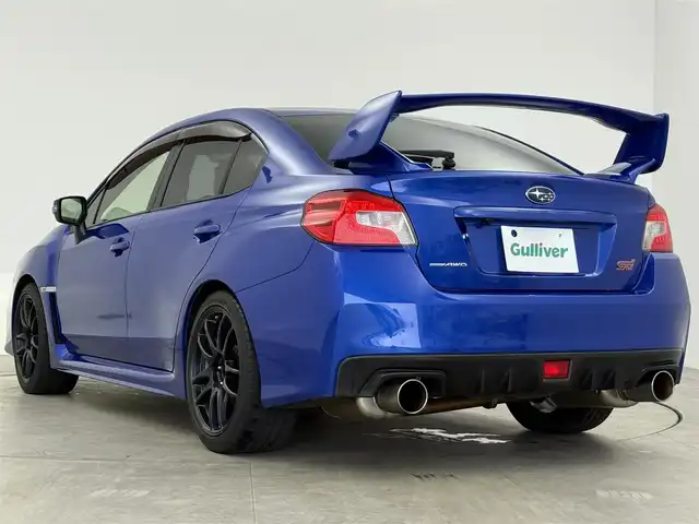 スバル ＷＲＸ ＳＴＩ STI 愛知県 2017(平29)年 2.5万km WRブルーパール 純正OPナビ/（Bluetooth/フルセグTV/CD/AM/FM）/バックカメラ/純正RECAROハーフレザーシート/WORKエモーションAW/ETC/ドラレコ/フジツボマフラー/4WD/オートライト/スマートキー/プッシュスタート/ターボ車/純正フロアマット/スペアキー
