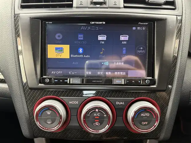 スバル ＷＲＸ ＳＴＩ STI 愛知県 2017(平29)年 2.5万km WRブルーパール 純正OPナビ/（Bluetooth/フルセグTV/CD/AM/FM）/バックカメラ/純正RECAROハーフレザーシート/WORKエモーションAW/ETC/ドラレコ/フジツボマフラー/4WD/オートライト/スマートキー/プッシュスタート/ターボ車/純正フロアマット/スペアキー