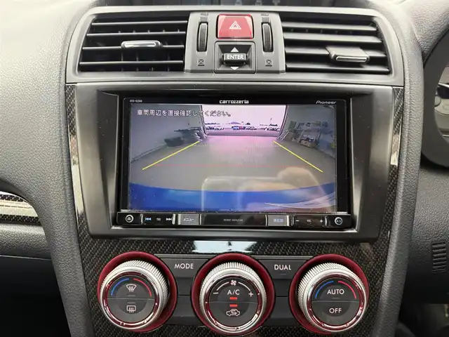 スバル ＷＲＸ ＳＴＩ STI 愛知県 2017(平29)年 2.5万km WRブルーパール 純正OPナビ/（Bluetooth/フルセグTV/CD/AM/FM）/バックカメラ/純正RECAROハーフレザーシート/WORKエモーションAW/ETC/ドラレコ/フジツボマフラー/4WD/オートライト/スマートキー/プッシュスタート/ターボ車/純正フロアマット/スペアキー