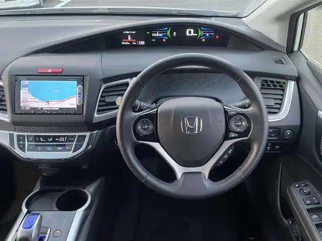 ホンダ ジェイド ハイブリッド 島根県 2015(平27)年 3.8万km ホワイトオーキッドパール 登録時走行距離　37439km/取扱説明書（車両・ナビ）/純正ナビ/(Bluetooth/ワンセグテレビ/AM/FM/USB/CD/DVD)/ホンダセンシング/レーダークルーズコントロール/レーンキープアシスト/横滑り防止装置/衝突軽減ブレーキ/LEDヘッドライト/純正フロアマット/ビルドインETC/純正１６インチAW/禁煙車