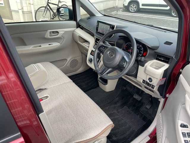 ダイハツ ムーヴ X SAⅢ 宮城県 2018(平30)年 1.7万km ファイアークォーツレッドM ワンオーナー/純正SDナビ/　DTV/CD/DVD/BT/USB/SDREC/【KSZN-W68D】/バックカメラ/オートライト/オートハイビーム/運席シートヒーター/純正ナビ連動ドライブレコーダー/アイドリングストップ/ETC/スマートキー/スペアキー