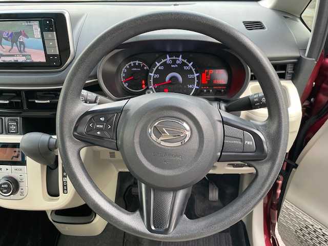 ダイハツ ムーヴ X SAⅢ 宮城県 2018(平30)年 1.7万km ファイアークォーツレッドM ワンオーナー/純正SDナビ/　DTV/CD/DVD/BT/USB/SDREC/【KSZN-W68D】/バックカメラ/オートライト/オートハイビーム/運席シートヒーター/純正ナビ連動ドライブレコーダー/アイドリングストップ/ETC/スマートキー/スペアキー