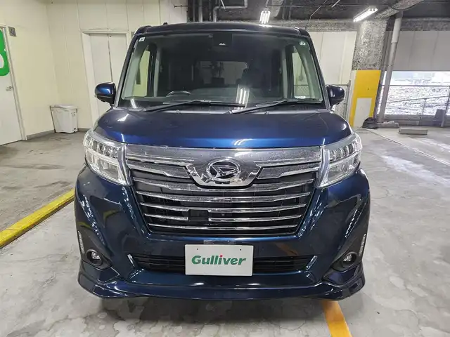ダイハツ トール カスタムG SAⅡ 兵庫県 2017(平29)年 5.6万km レーザーブルークリスタルシャイン コンフォートパック/パノラマモニター/4WD/アルパインナビ/フルセグTV/両側パワースライドドア/ビルトインETC/クルーズコントロール/スマートアシストII/・衝突被害軽減ブレーキ/・車線逸脱警報/・誤発進抑制機能/LEDヘッドランプ/革巻きステアリング/ステアリングスイッチ/前席シートヒーター/純正14インチアルミホイール/スマートキー/プッシュエンジンスタート/禁煙車