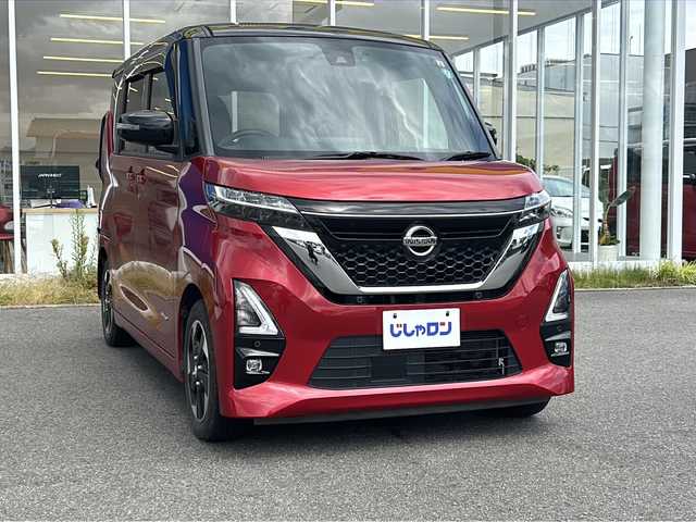 日産 ルークス ハイウェイスター X 福島県 2020(令2)年 9.1万km スパークリングレッド/ブラック （株）IDOMが運営する【じしゃロンいわき店】の/自社ローン専用車両になります。/こちらは現金またはオートローンご利用時の価格です。/自社ローンご希望の方は別途その旨お申し付けください//バックカメラ/片側パワースライドドア/LEDヘッドライト/CD/ハンズフリーオートスライドドア