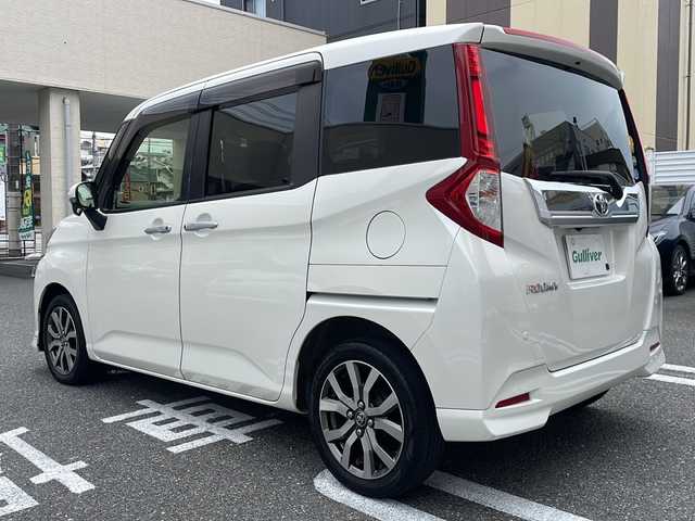 トヨタ ルーミー カスタムG－T 広島県 2017(平29)年 4.8万km パールホワイトⅢ /登録時走行距離/　　　　　　　47875キロ/ワンオーナー/純正ナビ/バックカメラ/地デジ/両側パワースライドドア/クルーズコントロール/エアロ/スペアキー×１/ビルトインETC/新車時整備手帳/　　【保証書】/取扱説明書/