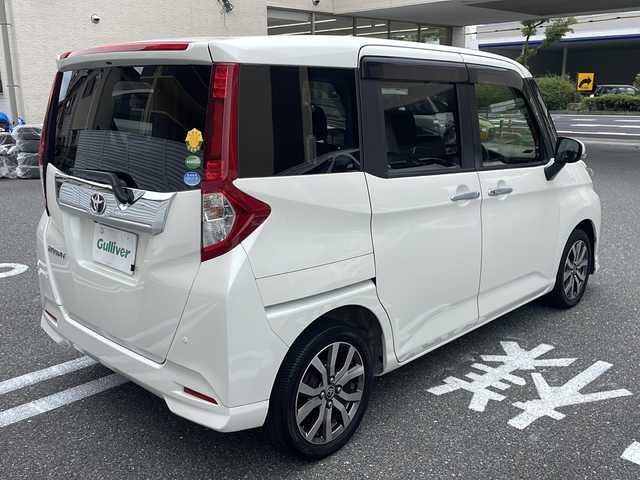 トヨタ ルーミー カスタムG－T 広島県 2017(平29)年 4.8万km パールホワイトⅢ /登録時走行距離/　　　　　　　47875キロ/ワンオーナー/純正ナビ/バックカメラ/地デジ/両側パワースライドドア/クルーズコントロール/エアロ/スペアキー×１/ビルトインETC/新車時整備手帳/　　【保証書】/取扱説明書/