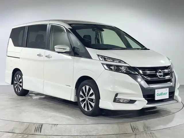 日産 セレナ ハイウェイスターVセレクションⅡ 福岡県 2019(平31)年 5.5万km ブリリアントホワイトパール 純正7型ナビ　/社外フリップ　/アラウンドビューモニター　/クルーズコントロール　/PCS　/LKA　/両側パワースライド　/自動駐車システム　/コーナーセンサー　/ハンズフリースライドドア　/LEDヘッドライト