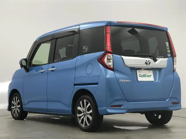 トヨタ ルーミー カスタムG－T 愛知県 2018(平30)年 3.1万km ファインブルーマイカメタリック 純正7インチナビ/　・Bluetooth/　・フルセグTV/　・AM/FM/バックカメラ/ETC/プリクラッシュセーフティー/スマートアシスト/クルーズコントロール/両側パワースライドドア/LEDヘッドライト/ドアバイザー/スマートキー/純正フロアマット/純正15インチAW