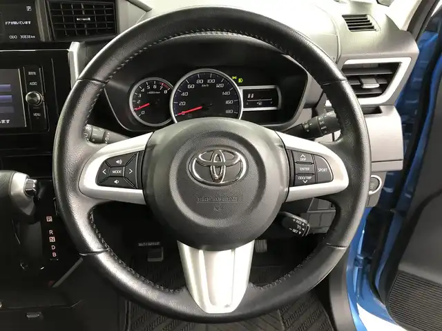 トヨタ ルーミー カスタムG－T 愛知県 2018(平30)年 3.1万km ファインブルーマイカメタリック 純正7インチナビ/　・Bluetooth/　・フルセグTV/　・AM/FM/バックカメラ/ETC/プリクラッシュセーフティー/スマートアシスト/クルーズコントロール/両側パワースライドドア/LEDヘッドライト/ドアバイザー/スマートキー/純正フロアマット/純正15インチAW