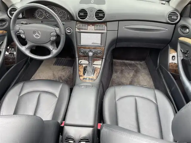 メルセデス・ベンツ ＣＬＫ３５０ カブリオレ 宮城県 2007(平19)年 3.6万km カルサイトホワイト /左ハンドル//電動オープンルーフ//黒革シート//パワーシート/ポジションメモリー//シートヒーター//クルーズコントロール//社外HDDナビ//CD/HDD/FM/AM/BT/フルセグテレビ//バックカメラ//ETC//HID//保証書/取扱説明書//リモコンキー