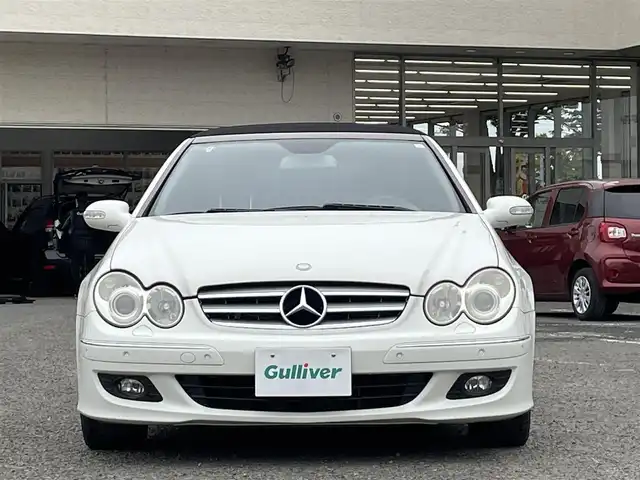 メルセデス・ベンツ ＣＬＫ３５０ カブリオレ 宮城県 2007(平19)年 3.6万km カルサイトホワイト /左ハンドル//電動オープンルーフ//黒革シート//パワーシート/ポジションメモリー//シートヒーター//クルーズコントロール//社外HDDナビ//CD/HDD/FM/AM/BT/フルセグテレビ//バックカメラ//ETC//HID//保証書/取扱説明書//リモコンキー
