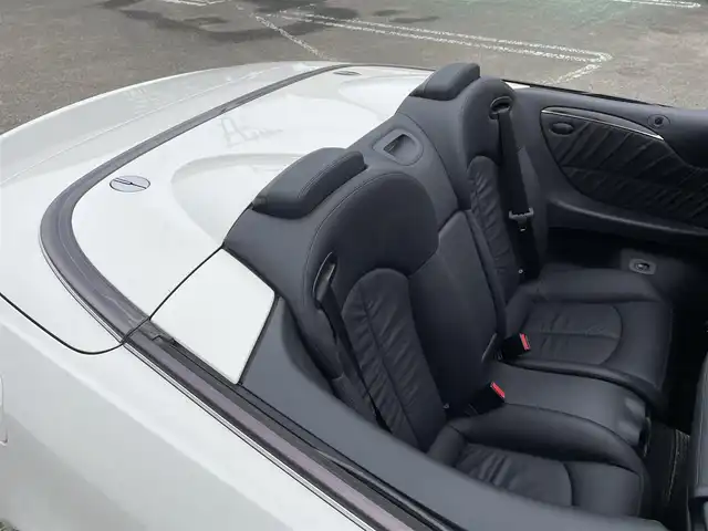 メルセデス・ベンツ ＣＬＫ３５０ カブリオレ 宮城県 2007(平19)年 3.6万km カルサイトホワイト /左ハンドル//電動オープンルーフ//黒革シート//パワーシート/ポジションメモリー//シートヒーター//クルーズコントロール//社外HDDナビ//CD/HDD/FM/AM/BT/フルセグテレビ//バックカメラ//ETC//HID//保証書/取扱説明書//リモコンキー