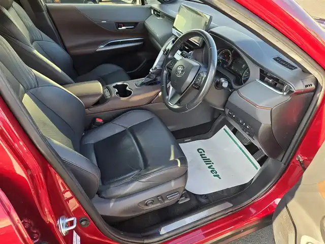 トヨタ ハリアー ハイブリッド Z レザーパッケージ 鹿児島県 2021(令3)年 7.2万km センシュアルレッドマイカ ＪＢＬプレミアムサウンドシステム　/パノラミックビューモニター　/デジタルインナーミラー　/トヨタセーフティセンス　/Ｄ＋Ｎ席シートヒーター　/Ｄ＋Ｎ席シートベンチレーション　/ステアリングヒーター/パワーバックドア/純正12.3インチディスプレイオーディオ/Bluetoothオーディオ/フルセグテレビ/トヨタセーフティセンス/純正前後ドライブレコーダー/純正アルミホイール(19インチ)/純正ビルトインETC2.0/プッシュスタート/スマートキー/エアバック(W+サイド)/カーテンエアバッグ