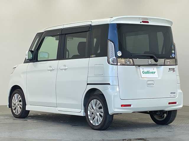 スズキ スペーシア カスタム Z 栃木県 2017(平29)年 3.5万km ピュアホワイトP 社外ナビ/　（CD/DVD/フルセグTV/Bluetooth/MSV）/バックカメラ/全方位カメラ/スズキセーフティサポート/・デュアルカメラブレーキサポート/・誤発進抑制機能/・車線逸脱抑制機能/・車線逸脱警報機能/・ふらつき警報機能/・先行車発進お知らせ機能/・標識認識機能/片側パワースライドドア/運転席シートヒーター/純正AW/純正フロアマット/ステアリングスイッチ