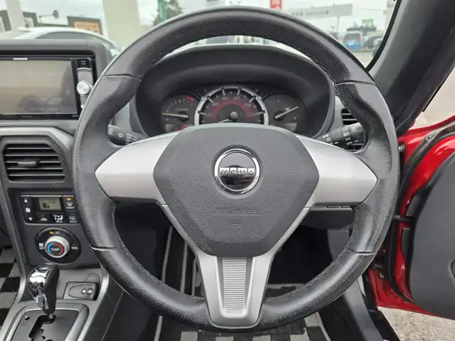 ダイハツ コペン エクスプレイ 鹿児島県 2015(平27)年 8.6万km マタドールレッドP ＬＥＤヘッドライト　/社外ＳＤナビ（ＡＶＩＣ－ＲＷ０９）　/フルセグテレビ　/Ｂｌｕｅｔｏｏｔｈオーディオ　/純正アルミホイール（１６インチ）　/Ｄ＋Ｎ席シートヒーター　/ハーフレザーシート/横滑り防止装置/プッシュスタート/スマートキー