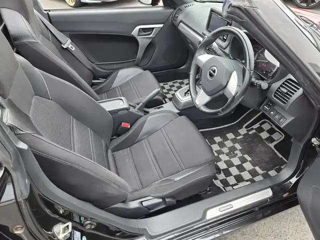 ダイハツ コペン エクスプレイ 鹿児島県 2015(平27)年 8.6万km マタドールレッドP ＬＥＤヘッドライト　/社外ＳＤナビ（ＡＶＩＣ－ＲＷ０９）　/フルセグテレビ　/Ｂｌｕｅｔｏｏｔｈオーディオ　/純正アルミホイール（１６インチ）　/Ｄ＋Ｎ席シートヒーター　/ハーフレザーシート/横滑り防止装置/プッシュスタート/スマートキー