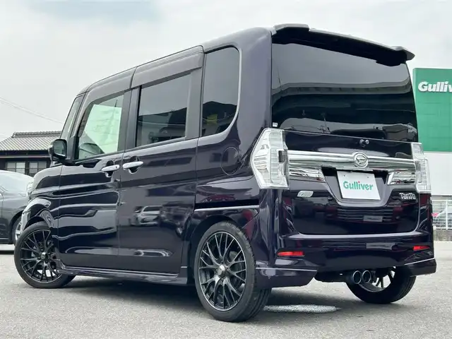 ダイハツ タント カスタム RS 愛知県 2014(平26)年 4.2万km ナイトシャドーパープルクリスタルM 純正ＳＤナビ/バックカメラ/ＤＴＶ/ＢＴ/ＣＤ/ＤＶＤ/ＵＳＢ接続/純正フロアマット/純正サイドバイザー/ローダウン車/社外１６インチＡＷ/社外マフラー/社外シートカバー/リアワイパー欠品/地図ＳＤ欠品