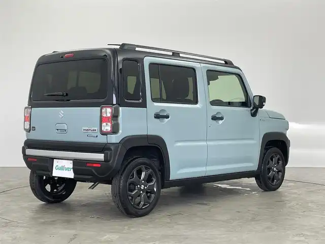 スズキ ハスラー タフワイルド 埼玉県 2025(令7)年 0.1万km未満 オフブルーメタリック/ブラック 2トーン 届出済未使用車　純正9インチナビ　全方位モニター　シートヒーター　スズキセーフティサポート　レーダークルーズコントロール　LEDヘッドライト　プッシュスタート　スマートキー　純正アルミホイール