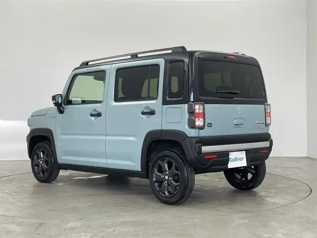 スズキ ハスラー タフワイルド 埼玉県 2025(令7)年 0.1万km未満 オフブルーメタリック/ブラック 2トーン 届出済未使用車　純正9インチナビ　全方位モニター　シートヒーター　スズキセーフティサポート　レーダークルーズコントロール　LEDヘッドライト　プッシュスタート　スマートキー　純正アルミホイール