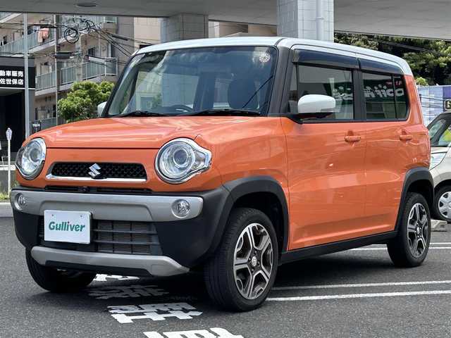 スズキ ハスラー X 長崎県 2016(平28)年 2.2万km パッションオレンジマイカ/スペリアホワイト ワンオーナー/純正メモリーナビ(AM/FM/BT/TV)/取扱説明書/アイドリングストップ/全方位モニター/純正フロアマット/前席シートヒーター/純正15インチアルミホイール/ABS/ESP/車線逸脱警報/フォグランプ/デュアルカメラブレーキサポート/オートライト/イモビライザーシステム/SRSエアバッグ/ISOFIX