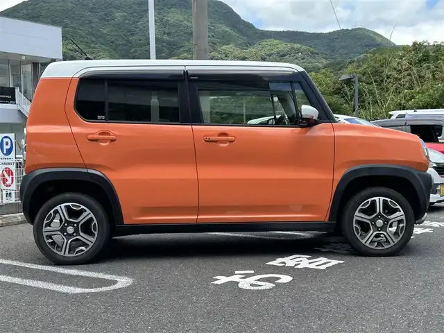 スズキ ハスラー X 長崎県 2016(平28)年 2.2万km パッションオレンジマイカ/スペリアホワイト ワンオーナー/純正メモリーナビ(AM/FM/BT/TV)/取扱説明書/アイドリングストップ/全方位モニター/純正フロアマット/前席シートヒーター/純正15インチアルミホイール/ABS/ESP/車線逸脱警報/フォグランプ/デュアルカメラブレーキサポート/オートライト/イモビライザーシステム/SRSエアバッグ/ISOFIX