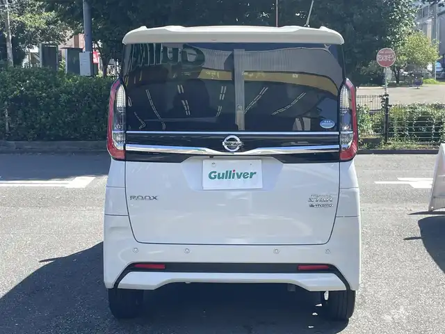 日産 ルークス ハイウェイスター Gターボ 神奈川県 2021(令3)年 0.8万km ホワイトパール ワンオーナー/先進安全装備/パワースライドドア(助手席側)/ディーラーOPナビ(9インチ)/CD/DVD/Bluetooth/地デジ/アラウンドビューモニター/純正ドライブレコーダー/ETC車載器/快適パックA/LEDヘッドライト/ステアリングリモコン/スマートキー/保証書/取説/スペアキーあり