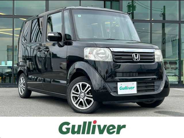 ホンダ Ｎ ＢＯＸ G Lパッケージ 愛媛県 2014(平26)年 4.3万km スマートブラック 純正7型ナビ(AM/FM/CD/DVD/BT/ワンセグTV)/バックカメラ/両側電動スライド/前後ドライブレコーダー/プッシュスタート/ETC/純正フロアマット/ステアリングリモコン/ヘッドライトレベライザー/電格ミラー/シガーソケット/ECON/現状サマー(純正AW)(155/65/R14)/DUNLOP ENASAVE EC204
