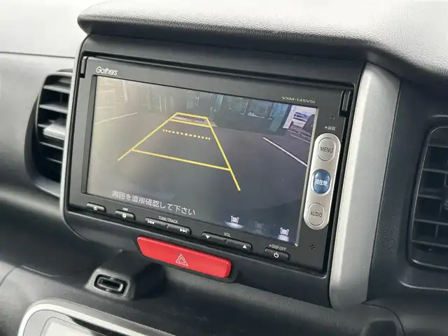 ホンダ Ｎ ＢＯＸ G Lパッケージ 愛媛県 2014(平26)年 4.3万km スマートブラック 純正7型ナビ(AM/FM/CD/DVD/BT/ワンセグTV)/バックカメラ/両側電動スライド/前後ドライブレコーダー/プッシュスタート/ETC/純正フロアマット/ステアリングリモコン/ヘッドライトレベライザー/電格ミラー/シガーソケット/ECON/現状サマー(純正AW)(155/65/R14)/DUNLOP ENASAVE EC204